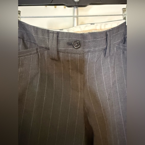 Express pinstripe y2k gray drew fit low rise flare leg pants career preppy 29 EC - Picture 6 of 10